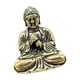 thumbnail image 2 of Pequeña Estatua De Buda Sentado De Latón, Escultura De Mesa Para Amantes Del Té, Accesorio De 2,6x3cm, 2 of 5