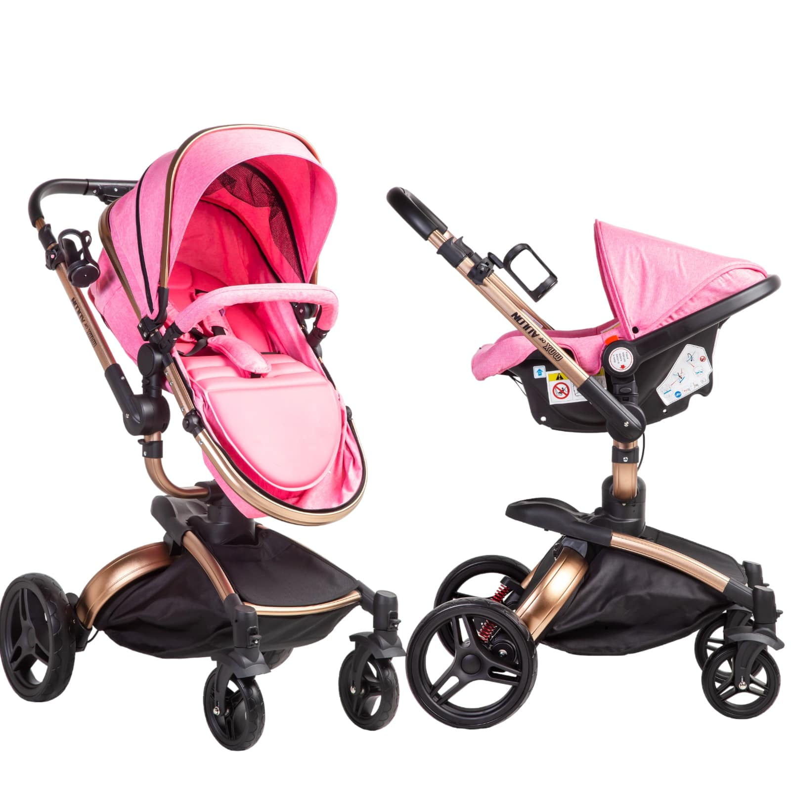 Coche Max Of Aulon 360 Silla De Auto Pink 3 En 1