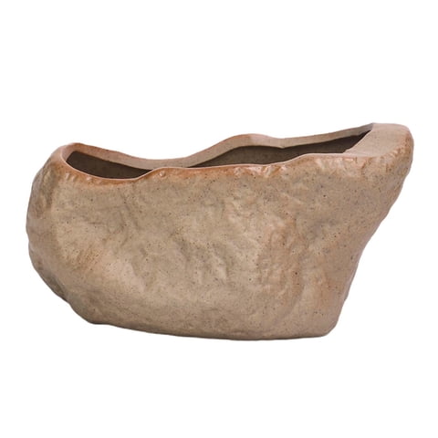 Ioensy - Soportes De Plantas Con Forma De Piedra De Maceta Suculenta De Cerámica Para Festivales De Bodas Estilo Interior C Y Grande