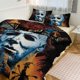 thumbnail image 1 of Michael Myers Print Bedding Set Pattern Duvet Cove Set 3 Pieces 1 Quilt Cover And 2 Pillowcases for Women Men Teens, 1 of 5