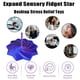 thumbnail image 4 of Fidget Star ZippyJoy Expanded Sensory impreso en 3D, 17,5 cm, oro negro, 4 of 6