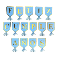 Genérico - Banner Fc Celestedorado Flecos Tela 4Mt X1 Uni