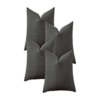 Genérico - Pack De 4 Fundas De Cojin Jacquard Cuadrille 45X45 Cm Gris