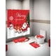 thumbnail image 3 of Pack 4 Piezas Cortina De Baño Y Alfombras Diseño Navideño Tf07, 3 of 3
