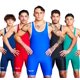 thumbnail image 1 of Camiseta de lucha libre Elite Sports para hombre, poliéster y licra, color azul, 1 of 6