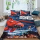 thumbnail image 2 of Big Hero 6 Conjunto de sábanas temático, trío de piezas, cómodo y amigable con la piel, diseño único, regalo de decoración para el hogar para familiares, amigos y fans,140cm *210cm, 2 of 6