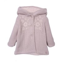 Pillin - Chaleco Bebé Niña Forrado Micro Polar Con Gorro Arena