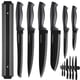 thumbnail image 1 of Juego de cuchillos Gourmetop, acero inoxidable, titanio negro, 6 piezas, 1 of 7