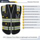 thumbnail image 3 of JKSafety Chaleco de seguridad reflectante para hombre y mujer JK901 B, 3 of 3