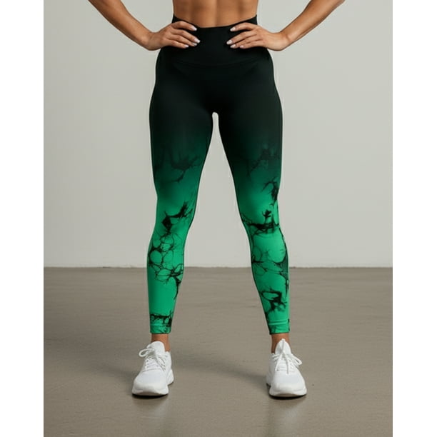 Leggings Yoga Sin Costura Mujer Diseño Tie dye Levanta cola