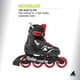 thumbnail image 2 of Patinaje en línea Microblade para niños, color negro y rojo, 2 of 6