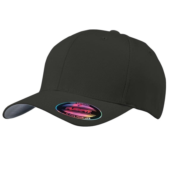 Cap Port Authority Flexfit C865, color negro, talla L/XL