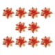 thumbnail image 5 of 10x Poinsettia Artificial Fiesta De Boda Flor Falsa Brillo Poinsettia Rojo, 5 of 5