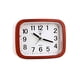 thumbnail image 2 of Reloj Despertador Cuadrado 4x13x10cm Borde de Madera Oscuro, 2 of 3