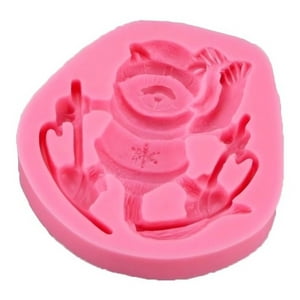 Genérico - Molde De Silicona Mapache Esquiador Molde Fondant Mapache