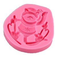 Genérico - Molde De Silicona Mapache Esquiador Molde Fondant Mapache