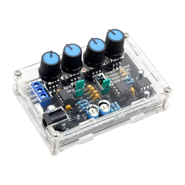 Generador de señal Kits de bricolaje Profesional Duradero Alta precisión Conveniente Fácil de instalar Práctico 12V ~ 15V Salida cuadrada triangular