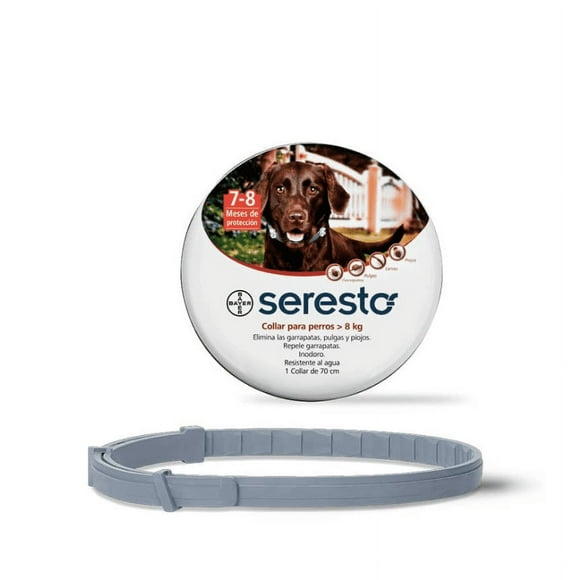 Collar Antiparasitario Seresto Para Perros +8 Kg.