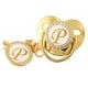 thumbnail image 1 of High-grade Pacifier 26 Letters Baby Pacifier With Chain Clip, 1 of 3
