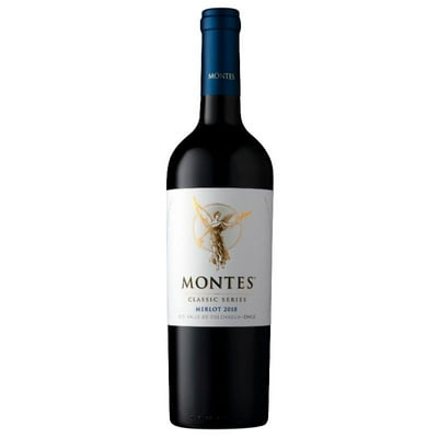 Vino Tinto Merlot 14,5° Botella 750 Cc Montes