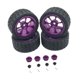 thumbnail image 3 of Kit De Ruedas Y Neumáticos RC, Accesorios De Actualización, Neumáticos De Goma RC Para 144001 1:10 1/14, Morado, 3 of 5