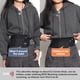 thumbnail image 2 of Cinturón para dinero - Porta pasaporte seguro, oculto, para viajes, con bloqueo RFID, riñonera encubierta (negro), 2 of 7