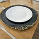 thumbnail image 3 of Set 4 portaplatos elegantes platos base Negro con Dorado, 3 of 3