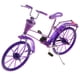 thumbnail image 4 of 1 10 Bicicleta Modelo Bicicleta Con Cesta Artesanía Decoración Del Hogar Juguete Púrpura, 4 of 5