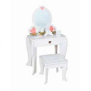 Kidscool - Tocador Retro Blanco Con Accesorios