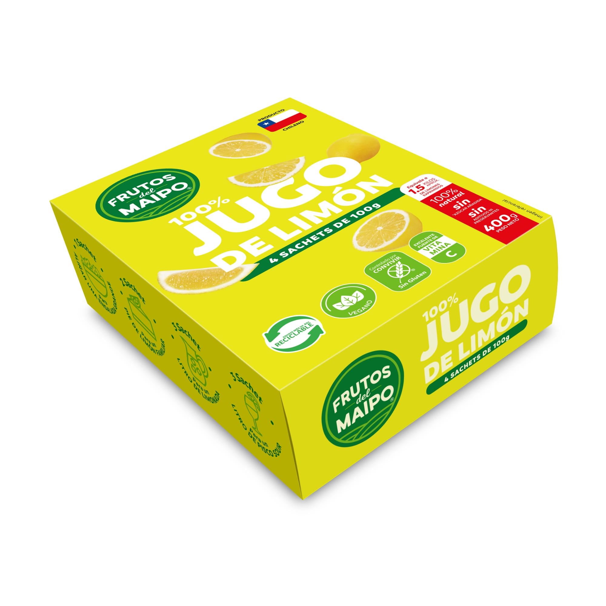 Jugo De Limón Caja 400 g Frutos del Maipo