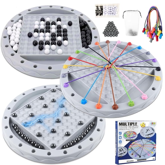 Juegos de Mesa ChainnForces 3 en 1: Ajedrez Magnético y Rompecabezas