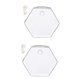 thumbnail image 4 of 2xWall Hanging Planter Glass Florero Hidropónico Plant Pot Terrarium Hexagon13cm, 4 of 7