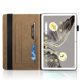 thumbnail image 2 of Funda con relieve del Árbol de la Vida para tablet Google Pixel Tablet con soporte, ranuras para tarjetas y soporte para lápiz óptico. Marrón, 2 of 6