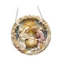 Magideal - Ornamento De Escena De Natividad Natividad Adorno Navideño Decoración De Decoración De Pascua Decoración De Árboles De Navidad Para Festivales De