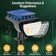 thumbnail image 2 of Focos solares exteriores GKGG, 76 LED, IP65, impermeables, paquete de 4, 2 of 9