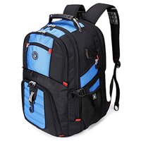 Shrradoo - Mochila Viaje Gran Tamaño 52L Con Puerto Usb Para Portátil 17 H/M (Azul)