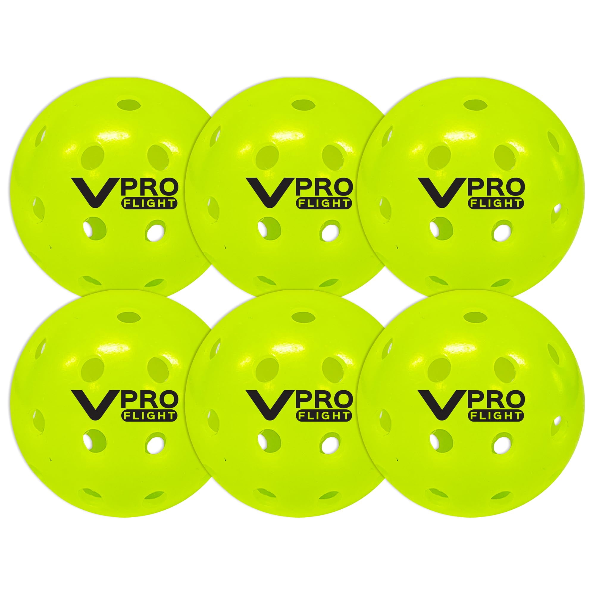 Pelota De Pickleball Vulcan Vpro Flight Outdoor, Paquete De 6