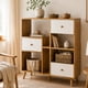 thumbnail image 3 of Librero Biblioteca 100x38x90 cm Madera Blanco 3 Cajones 5 Nichos MDF 12 mm, 3 of 7