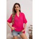 thumbnail image 2 of Blusa Mujer Tendencia Lino Algodón Premium Liviana Botones Textura 053, 2 of 3