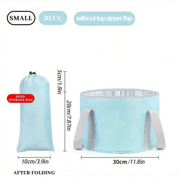 Relax and Refresh Anywhere with our Collapsible Foot Bath Basin - Portable, Washable, and Stylish! Perfect for Traveling, Camping, and Outdoor Activities. Available in Pink, Blue, and Grey. Best Gifts