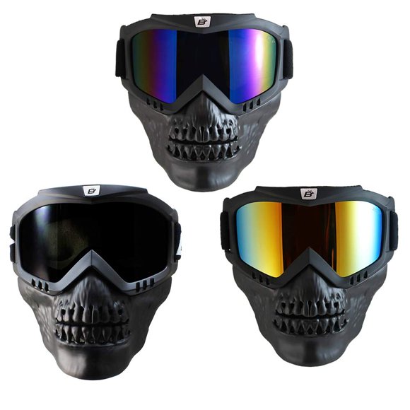 Gafas Birdz Eyewear Skullbird con máscara de calavera desmontable