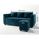 thumbnail image 3 of Nuvo + 1 Pouf Azul Petroleo, 3 of 3