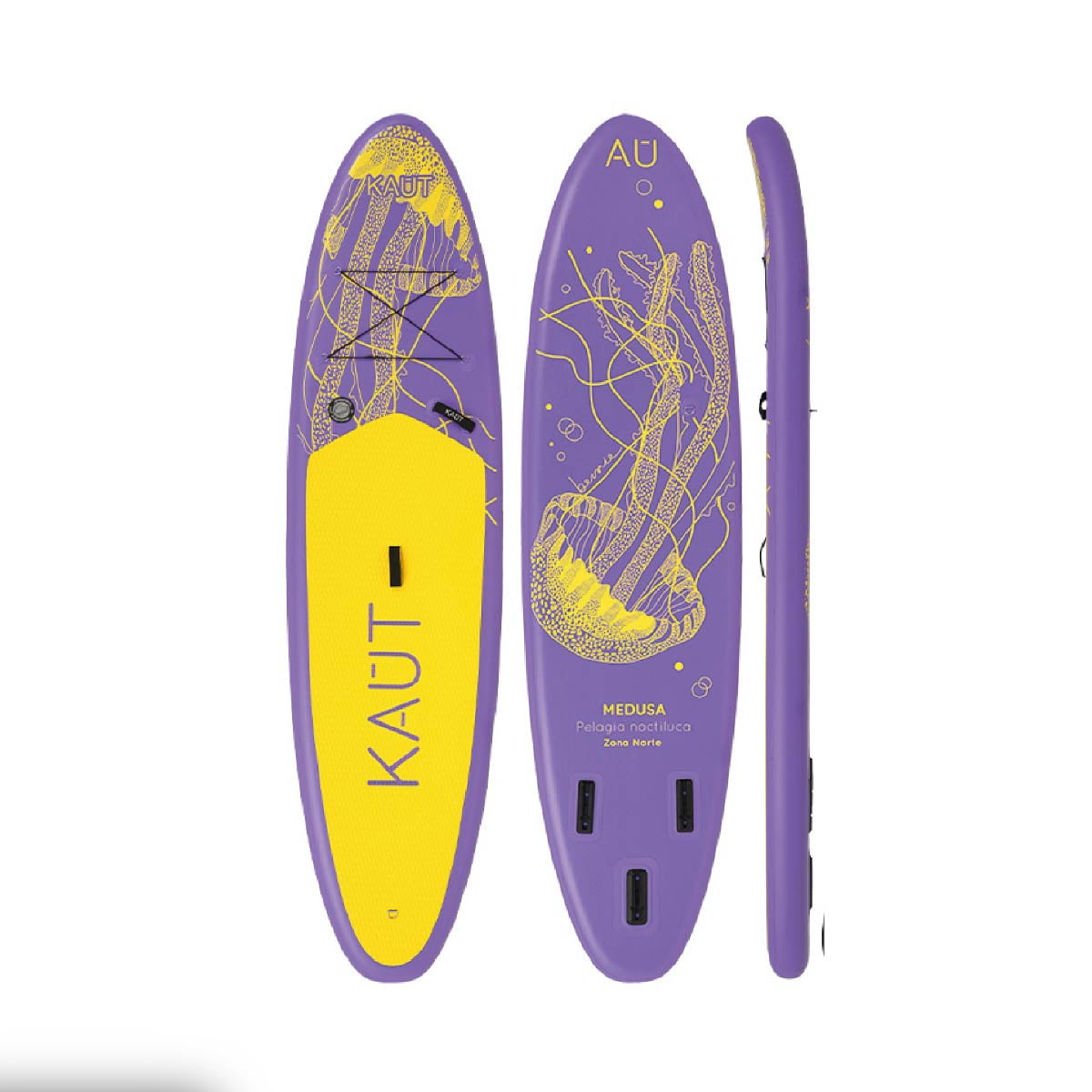 Kaut - Stand Up Paddle Inflable 10'6'' (320 Cm) - Meduza Morado