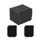 thumbnail image 5 of Caja De Baraja De Cartas Coleccionables, Soporte Para Tarjetas, Exhibición Para Tarjetas De Colección De Tarjetas De Béisbol, Negro Y Naranja, 5 of 5