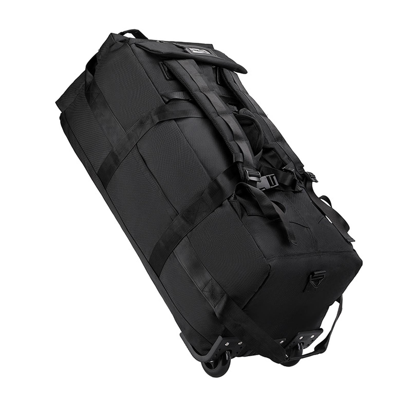 Bothyi - Bolso De Lona De Ruedas Bolsita De Viaje Enrollable Para Transporte Para Campamentos De Picnic Camping Negro