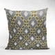 thumbnail image 4 of Almohada Velvet Majestic de Plutus Brands, azul, citrino y crema, 45 x 45 cm, 4 of 5