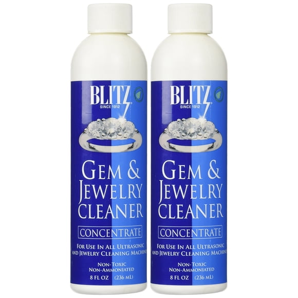Limpiador para gemas y joyas Blitz 653 concentrado, 240 ml, paquete de 2