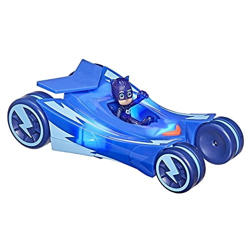 PJ Masks Glow & Go Cat Car Preschool Toy Vehicle, Catboy Car Light Up Racer con Catboy AC PJ Masks PJ Masks
