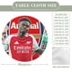 thumbnail image 2 of Bukayo Saka-theme Fitted Round Tablecloths Elastic Edged Table Covers Waterproof Table Cloth for Kitchen Holiday Party Tables Decor 150cm, 2 of 6