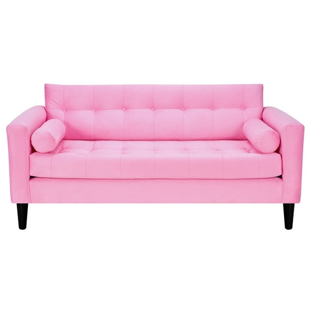Sofa Retro 3c Felpa 00 Rosado